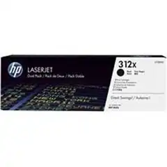 HP LASERJET Nº312X PACK 2 TONER NEGRO ALTA CAPACIDAD
