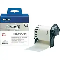 BROTHER CINTA DE PELICULA PLÁSTICA BLANCA. ANCHO 62MM, LONGITUD 15,24M