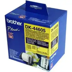 BROTHER CINTA DE PAPEL CONTINUO REMOVIBLE AMARILLA, 62MM X 30,48M