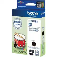 BROTHER LC22UBKBP (LC22UBKBP) TINTA ORIGINAL NEGRO 26959