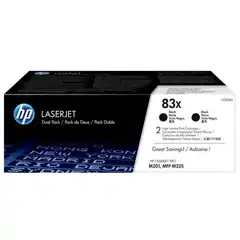HP TONER NEGRO LASERJET M201N/M225DN - 83 X (PACK2)