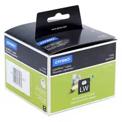 Material DYMO ETIQUETAS LABEL WRITER MULTIUSOS (11354), 32X57MM (A X L), NEGRO SOBRE BLANCO , ROLLO DE 1000 ETIQUETAS. TECNOLOGIA DE IMPRESIÓN: TRANSFERENCIA TERMICA