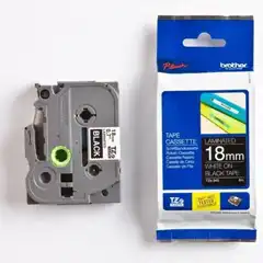 BROTHER CINTA LAMINADA NEGRO/BLANCO 18MM