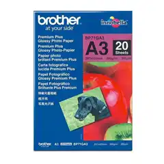 BROTHER PAPEL INKJET GLOSSY A3 20H 260G/M2