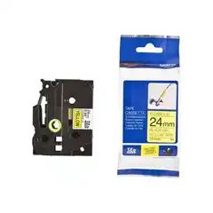 BROTHER CINTA LAMINADA AMARILLO / NEGRO (FLEXIBLES) 24MM
