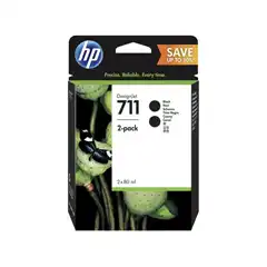 HP TINTA NEGRO DESIGNJET T120/T520 - Nº 711 (PACK 2)