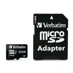 VERBATIM MICRO SDHC 32 GB - CLASE 10 CON ADAPTADOR