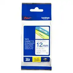 BROTHER CINTA ROTULADORA LAMINADA BLANCO SOBRE AZUL DE 12MM TZE-233 BROTHER COD. EXA_27975 EAN 4977766685276