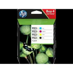 HP TINTA NEGRO + TRICOLOR - OFICEJET PRO 8710/8720/8730/8740 - Nº953XL (PACK 4 COLORES)