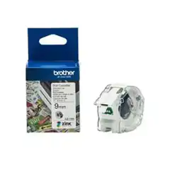 BROTHER ROLLO DE CINTA ADHESIVA ZERO INK PARA ETIQUETADORA VC500W CZ1001 9MMX5M. CZ1001 BROTHER COD. EXA_28895