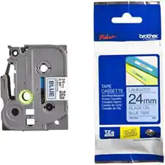 BROTHER CINTA LAMINADA AZUL / NEGRO 24MMX8M