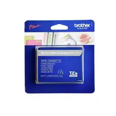 BROTHER CINTA LAMINADA MATE GRIS CLARO / BLANCO - 5M, 12MM