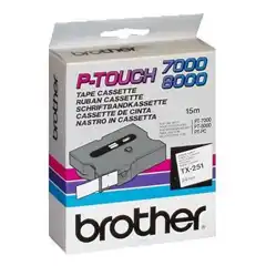 BROTHER CINTA LAMINADA BLANCO / NEGRO 24MM