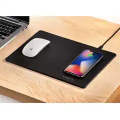 Material MINIBATT ALFOMBRILLA PARA RATÓN COLOR NEGRO CON CARGA INALÁMBRICA QI MB-PAD MNIBATT COD. EXA_30204 EAN 8435048432094