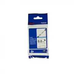 BROTHER CINTA TUBO TERMORRETRACTIL NEGRO SOBRE BLANCO DE 8,8MMX1,5M HSe221 BROTHER COD. EXA_30941