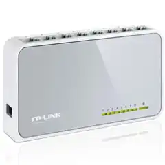 Material TP-LINK SWITCH NO GESTIONABLE SF1008D 8 PUERTOS ETHERNET PLUG&PLAY SOBREMESA NO RACK TL-SF1008D TP-LINK COD. EXA_31138 EAN 6935364092313