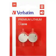 VERBATIM PILAS PLANAS DE LITIO 3V - CR2016 (2 PACK) 49934 VERBATIM COD. EXA_31414 EAN 023942499343