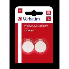 Material VERBATIM PILAS PLANAS DE LITIO 3V - CR2430 (2 PACK) 49937 VERBATIM COD. EXA_31416 EAN 023942499374