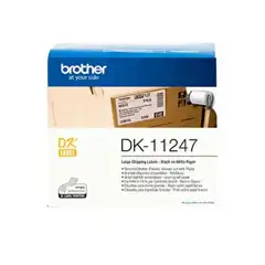 BROTHER ETIQUETAS PRECORTADAS PARA ENVÍOS GRANDES /180 ETIQUETAS BLANCAS DE 103X164MM DK11247 BROTHER COD. EXA_31770