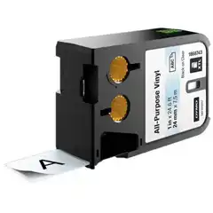 DYMO RHINO CINTA DE TRANSFERENCIA TÉRMICA NEGRO DE 24MMX7M, VINILO 1868743 DYMO COD. EXA_32699