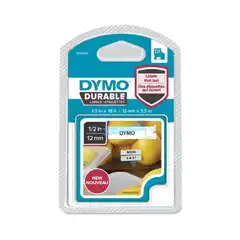 DYMO CINTA DE TRANSFERENCIA TERMICA D1 DURABLE. ETIQUETA PERMANTE NEGRO SOBRE BLANCO DE 12MMX5,5M. ROTULADORA LABELMANAGER 1978364 DYMO COD. EXA_32803 EAN 3501179783642