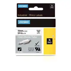 DYMO RHINO CINTA ID1-19, NEGRO SOBRE BLANCO 19MMX1 5M, TUBO TERMORRETRACTIL (S0718330) 18057 DYMO COD. EXA_32825