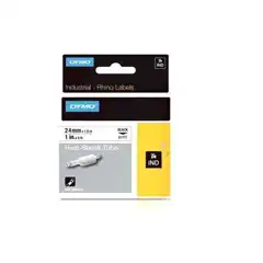 DYMO RHINO CINTA ID1-24, NEGRO SOBRE BLANCO 24MMX1 5M, TUBO TERMORRETRACTIL - 1805443 1805443 DYMO COD. EXA_32827