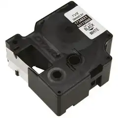 DYMO RHINO CINTA DE ETIQUETAS INDUSTRIAL ADHESIVA ID1-24, NEGRO SOBRE BLANCO, DE 24MMX5 5M, LAMINADO 1734821 DYMO COD. EXA_32844
