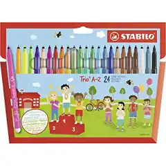 STABILO ROTULADOR TRIO AZ 24 COLORES SURTIDOS 378-1-24-01 34884