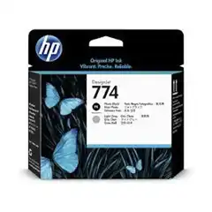 HP CABEZAL DE IMPRESIÓN NEGRO FOTO Y GRIS DESIGNJET T920, T1500, T1600, T2600, T3500 - Nº 774 P2W00A HP COD. EXA_35596 EAN 192018596948