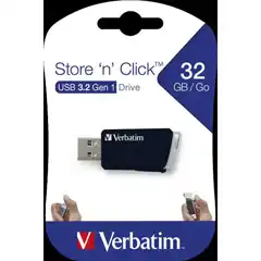 Material VERBATIM USB DRIVE NEGRO 3.2 S 32GB **CON RANURA PARA COLGAR** 49307 VERBATIM COD. EXA_35762 EAN NULL