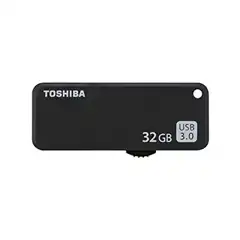 Material TOSHIBA USB DRIVE NEGRO 3.0, 32GB, 150 MB/S, DESLIZABLE, TIPO A - U365 THN-U365K0320E4 TOSHIBA COD. EXA_36291 EAN 4047999400370