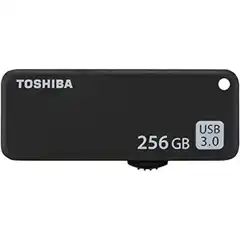 Material TOSHIBA USB DRIVE NEGRO 3.0, 256GB, 150 MB/S, CON TAPA, TIPO A - U365 THN-U365K2560E4 TOSHIBA COD. EXA_36295 EAN 