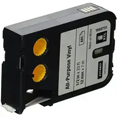 DYMO CINTA XTL, NEGRO Y BLANCO DE 12MMX7M, VINILO 1868751 DYMO COD. EXA_36523