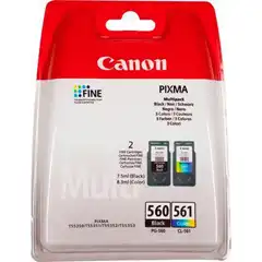 Material CANON PG-560 + CL-561 (3713C006) TINTA ORIGINAL CUATRICOLOR 36569