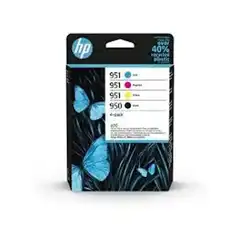 Material HP NÂº 950 (6ZC65AE) TINTA ORIGINAL CUATRICOLOR 37817