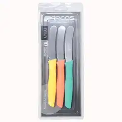 ARCOS CUCHILLO MANTEQUILLA SERIE NOVA JUEGO DE 3 PIEZAS COLORES PASTEL 52171 859900