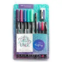Material SET LETTERING TOMBOW THREEFEELINGS LOVER 10 PIEZAS
