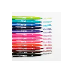 ROTULADORES TOMBOW LETTERING DOBLE PUNTA 12UDS BRILLANTES