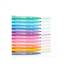 Material ROTULADORES TOMBOW LETTERING DOBLE PUNTA 12UDS PASTEL