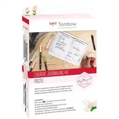 Material KIT CREATIVO BULLET JOURNALING CON LIBRETA TOMBOW ROSA PASTEL