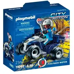 Material POLICIA SPEED QUAD PLAYMOBIL 4008789710925
