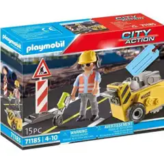 Material TRABAJADOR DE LA CONSTRUCCION CON CORTADORA PLAYMOBIL 4008789711854