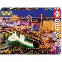 Material PUZZLE EDUCA 1000 PIEZAS LAS VEGAS NEON 8412668167612