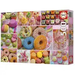 Material PUZZLE 500 PIEZAS COLLAGE DE DULCES EDUCA BORRAS 8412668199040