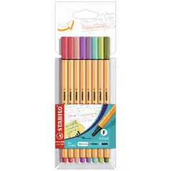 ESTUCHE STABILO POINT 88 8 COLORES NUEVOS COLORES PASTEL (88/8-04)