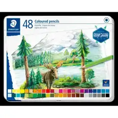 Material LAPICES STAEDTLER 146 DESIGN JOURNEY 48 COLORES CAJA METAL 146CM48