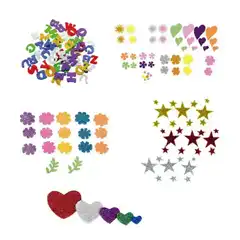 Material FIGURAS GOMA EVA CON PURPURINA 1.8MM 58 UNI PRODUCTOS SMART