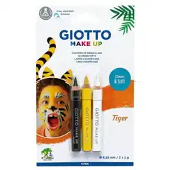 Material MAQUILLAJE LAPIZ GIOTTO MAKE UP BLISTER 3 COLORES TIGRE 