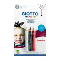 Material MAQUILLAJE LAPIZ GIOTTO MAKE UP BLISTER 3 COLORES VAMPIRO 